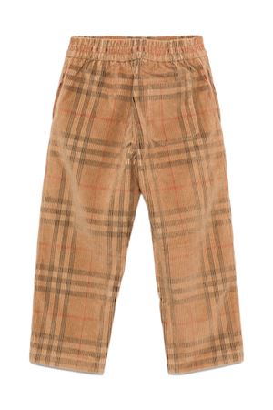 pantalone in cotone check BURBERRY KIDS | 8109048A7028